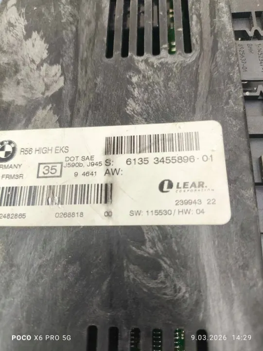 Módulo de control de luces OEM 3455896 para Mini Cooper R56 image 4