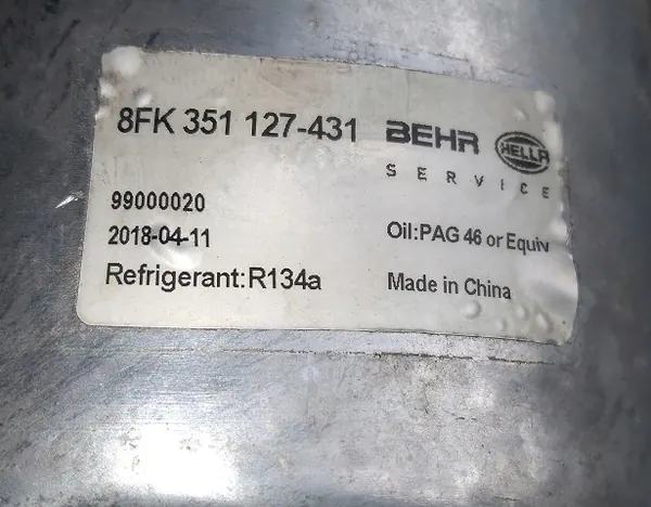 Compressore aria condizionata Behr Hella Service 8FK 351 127-431 image 6