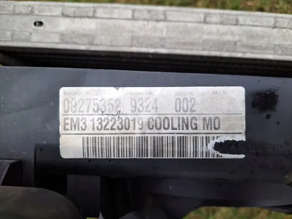 OPEL INSIGNIA A 2.0 CDTI Kylare och Fläktset OEM image 7