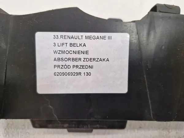 Etupuskuriabsorberi Renault Megane III 12-16r. OEM 620906929r image 6