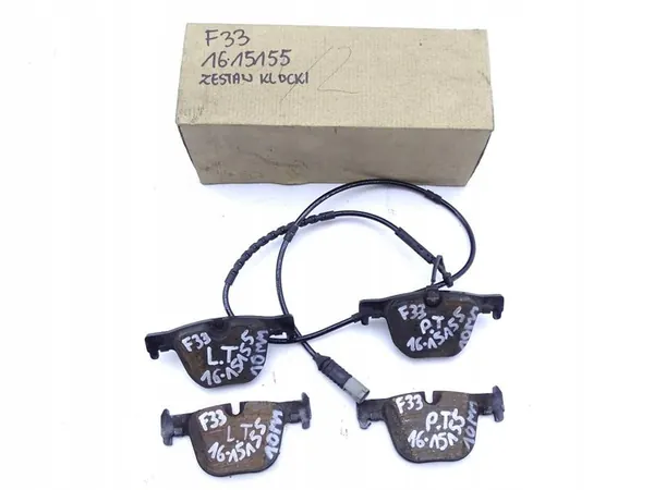 BMW 4 F33 CABRIO 13-20 Achterremblokken + Sensor OEM image 6