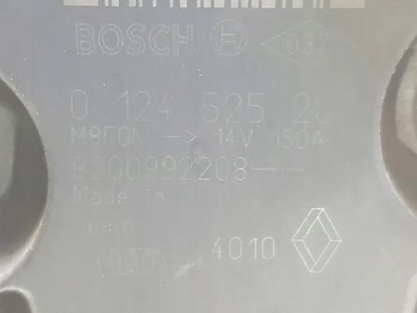 Dacia Duster 1.6 16V Vaihtovirtageneraattori 150A 0124525207 image 6