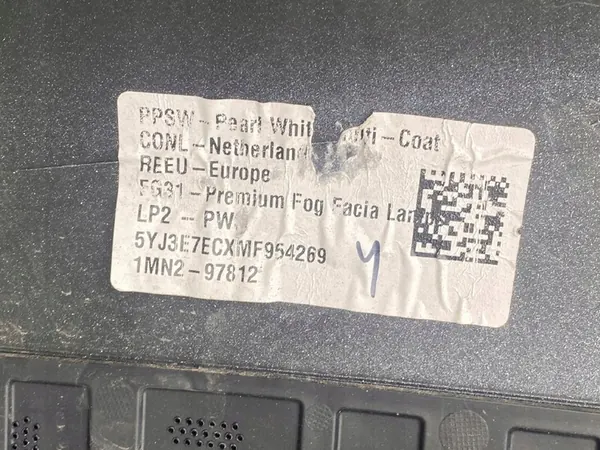 TESLA MODEL 3 Paraurti Anteriore 1084168-S0-E image 8