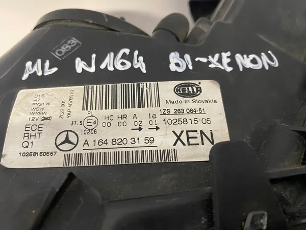 Linker Koplamp Mercedes ML W164 Hella A1648203159 image 7