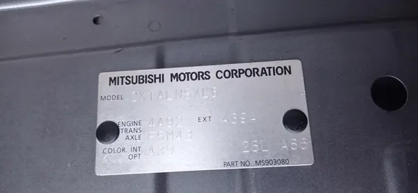 MITSUBISHI LANCER 8 VIII 07-17 HB Capô A39 image 9