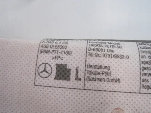 Mercedes A2078602302 Vasen Puolen Airbag-verho image 9