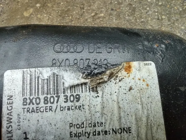 Trave paraurti posteriore Audi A1 2010-2018 OEM 8X0807309 image 4