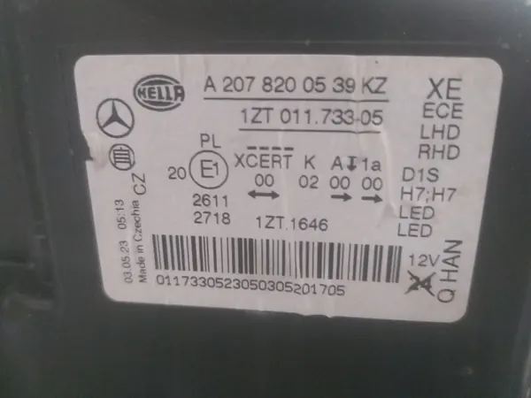 Linker koplamp Mercedes E-Klasse W207 Coupe Cabrio image 2