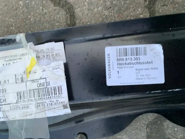 Renfort ceinture arrière OEM 8R0813303 image 3