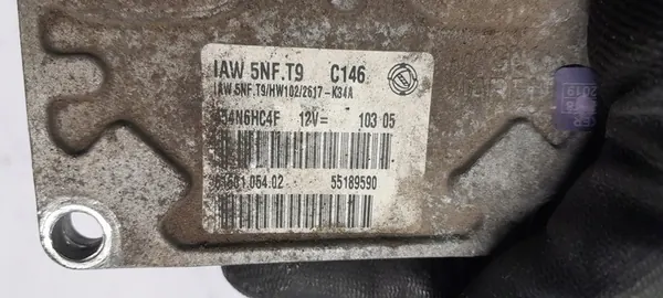 FIAT STILO 1.6 16V Unité de Contrôle Moteur 55189590 image 3