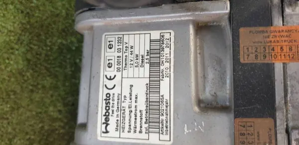 Begagnad Webasto-värmare OEM 000018031232 för Jumper/Ducato/Boxer image 3