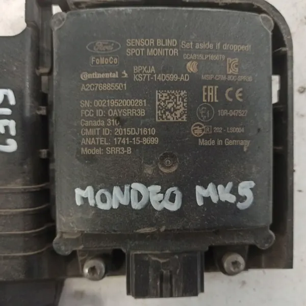 Módulo radar ponto cego Ford Mondeo MK5 KS7T-14D599-AD image 3