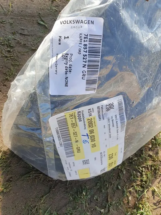 Vasen peiliteline Volkswagen Transporter T5 7E1857527N image 2