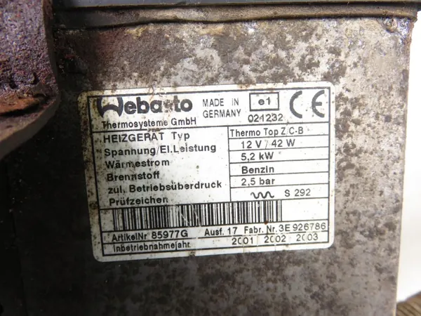 Webasto OEM 85977G für Seat Alhambra I - Gebraucht image 4