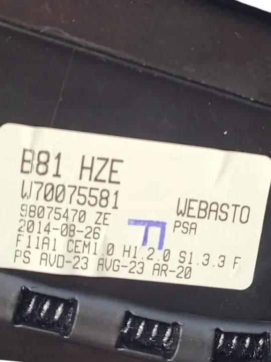 Citroen DS5 2015 takluckram OEM 98075470ZE image 6