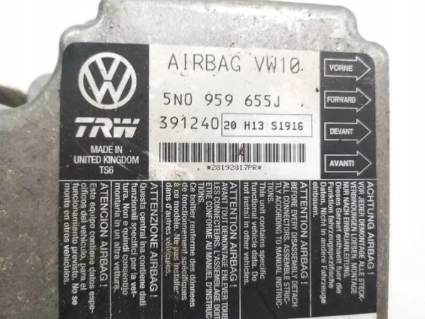 OEM 5N0959655J SRS Airbag-Steuergerät - Gebraucht image 3