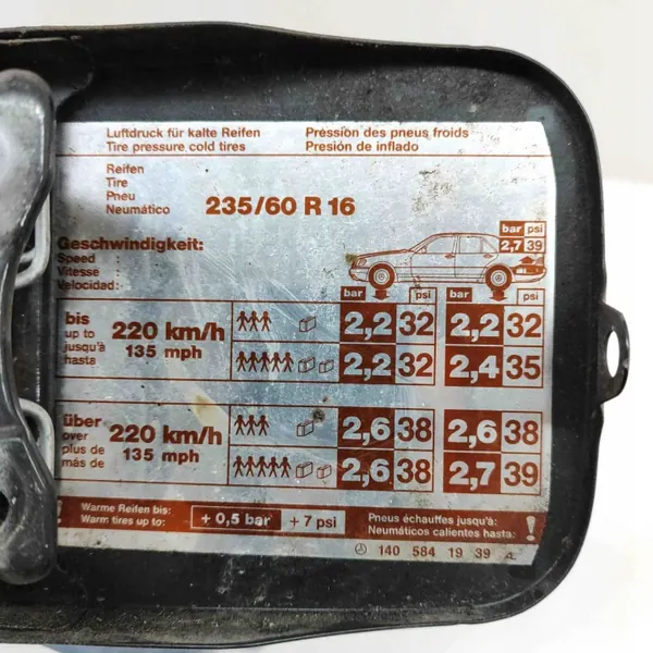Polttoainesäiliön kansi OEM A1405841939 Mercedes-Benz S W140 image 4