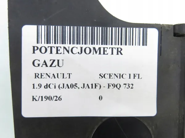 Pédale d'accélérateur OEM 7700431918 pour Renault Scenic I image 6