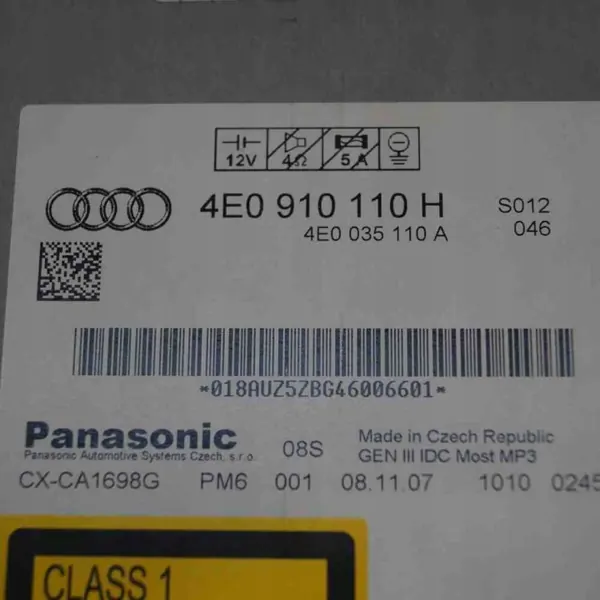 Audi CD-vaihtaja OEM 4E0910110H 4E0035110A image 5