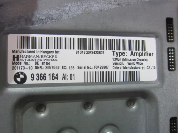 Módulo Amplificador Harman Kardon BMW OEM 65129366164 image 7