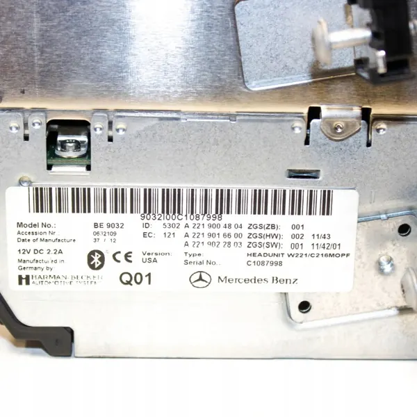 Trocador CD/DVD Mercedes-Benz OEM A2219004804 image 8