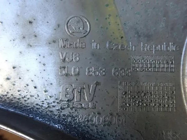 SKODA YETI Rivestimento Paraurti Anteriore 5L0853633 image 5