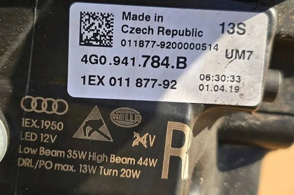 Audi RS6 A6 4G0 rechte Matrixlampe 2015-2018 OEM 4G0941784B image 7