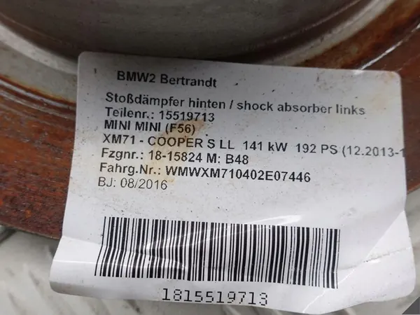 Disco de Freio + Pastilhas Traseiras MINI F55 F56 F57 image 4