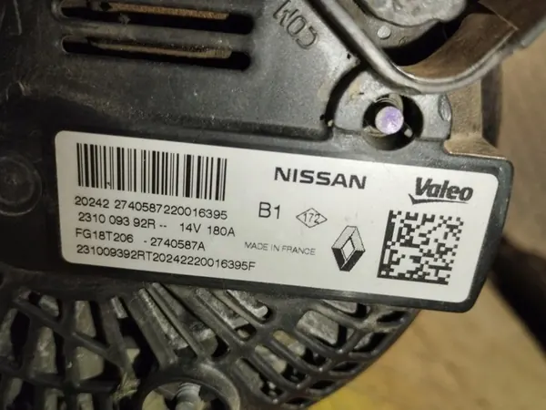 Vaihtovirtageneraattori Renault OE 231009392R image 2