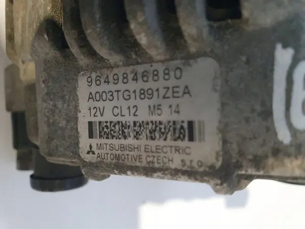 ALTERNATOR Citroen C5 III 2.0 16V A003TG1891ZEA image 2