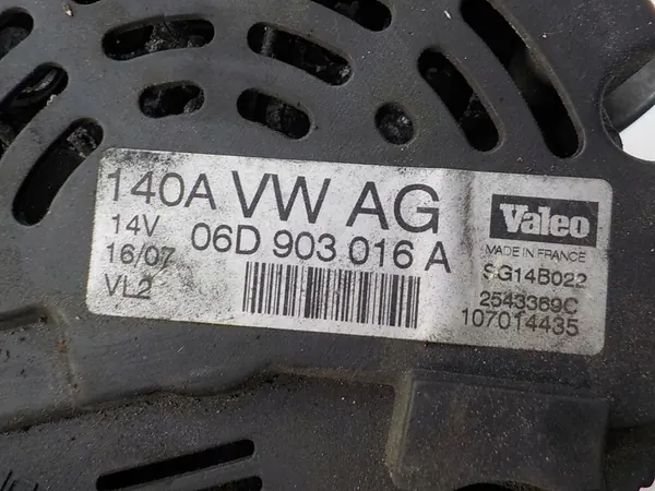 AUDI A4 B7 1.8 2.0 TFSI BWE Vaihtovirtageneraattori image 4