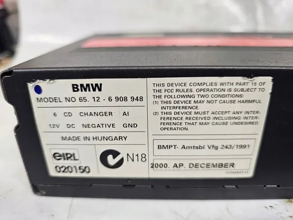 Changer CD BMW 5 E39 OEM 6908948 - Occasion image 9