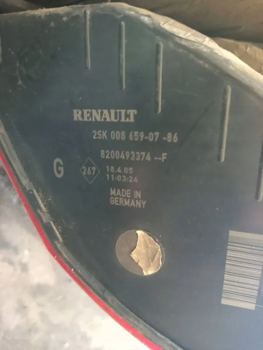 FARO TRASERO IZQUIERDO RENAULT SCENIC II 8200493374F image 10