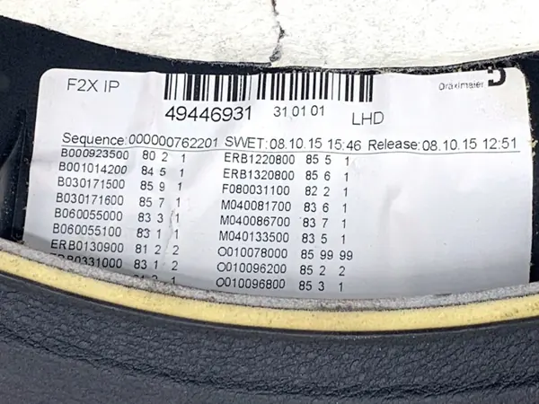 Console airbag passageiro OEM LORK-1762-55252 BMW F25 image 8