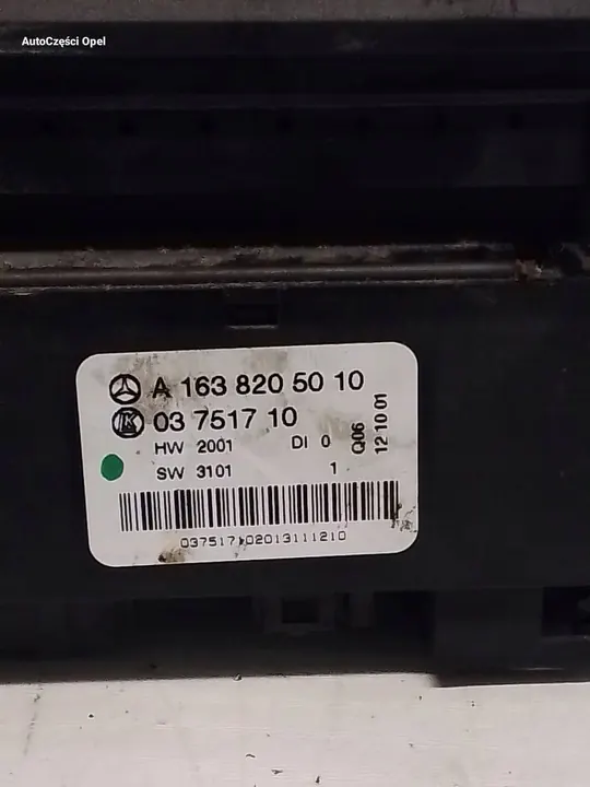 Mercedes-Benz ML W163 Tunnel Decor Schakelaars A1638205010 image 6