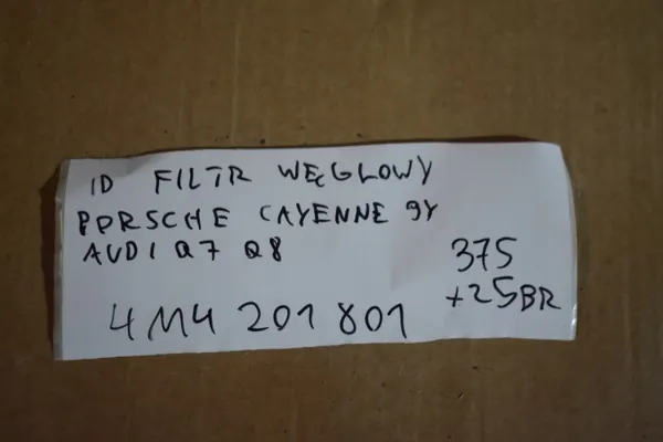 Kolfilter OEM 4M4201801 5555 för Porsche Cayenne 9Y image 4