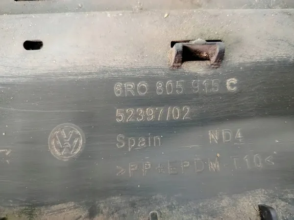 Framstötfångarspoiler VW Polo V 6R0805915C image 3