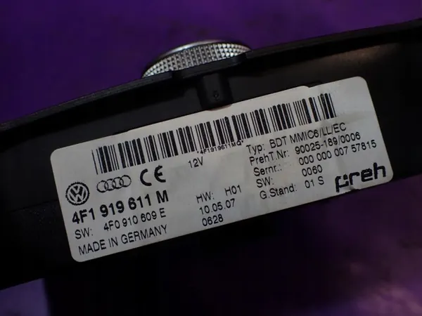 Panneau de contrôle MMI Audi A6 C6 OEM Zawada-322260- image 5