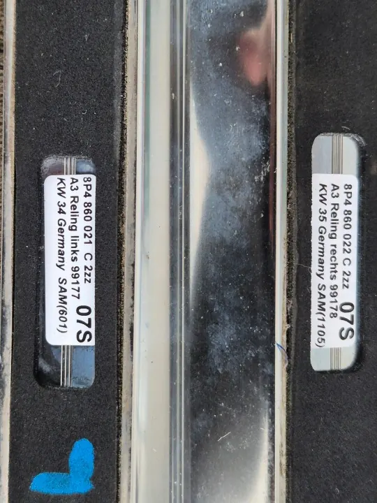 Audi A3 8P Sportback kattotankit OEM 8P4860021C image 5