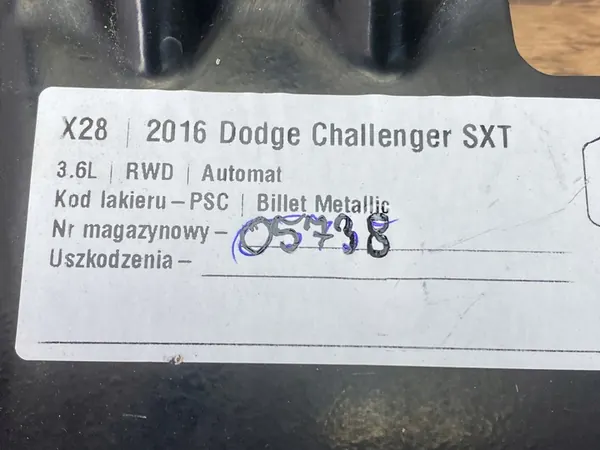 Support de pare-chocs avant gauche Dodge Challenger 15+ image 9