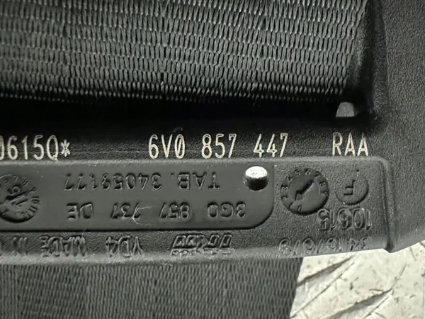 OEM 6V0857447 Vasen takaturvavyö Skoda Fabia III:lle image 6