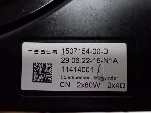 Tesla Subwoofer OEM 1507154-00-D voor Model Y 22R image 6