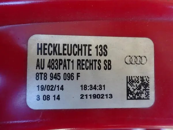 AUDI A5 8T8 Sportback Conjunto de Luces LED Traseras image 7