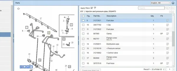 Volvo XC90 2010 Linhas de Combustível image 6