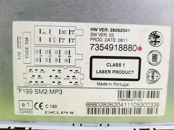 OEM 7354918880 Fabrieks-CD-radio voor Fiat Grande Punto image 6
