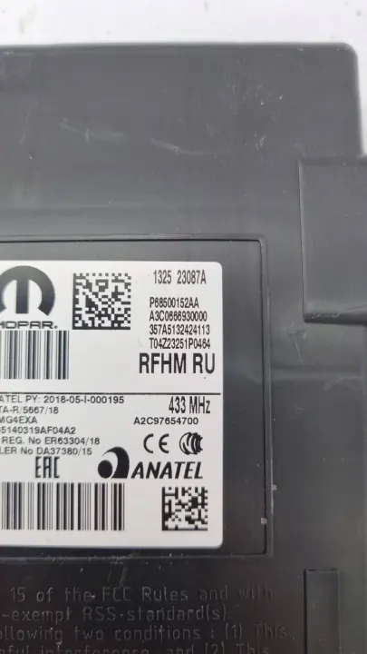 Module Démarrage Sans Clé Chrysler Pacifica OEM P68500152AA image 5