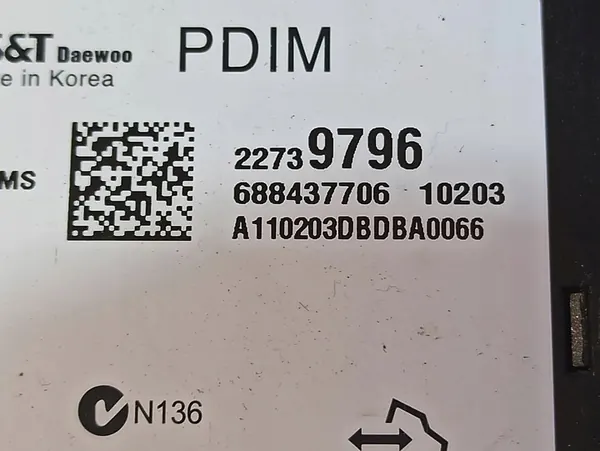 Módulos SAAB 9-5 (YS3G) 1.6L 132kw 2011 OEM 22739796 image 6