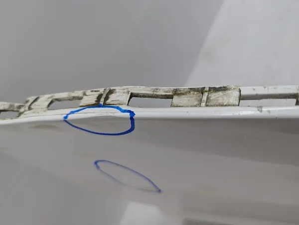 Parachoques trasero completo blanco polar Mercedes W205 image 4