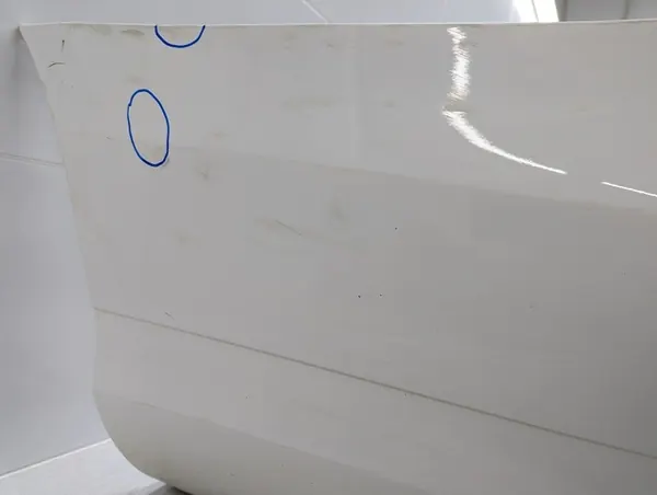 Parachoques trasero completo blanco polar Mercedes W205 image 7