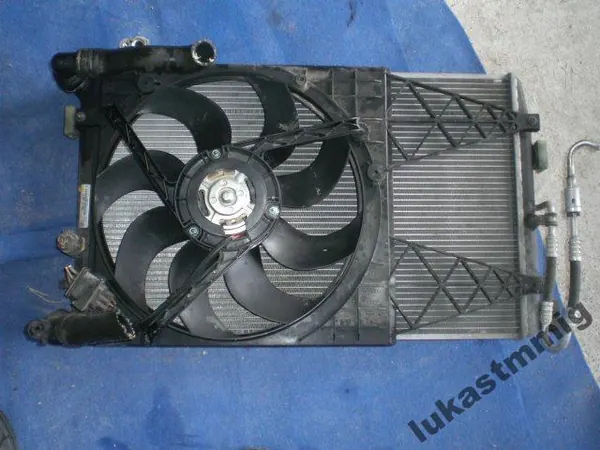 Radiador de Refrigeración Ventilador AC Ibiza Polo Fabia 6Q0121253R image 3